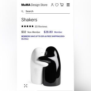 MoMa Salt & Pepper Shakers